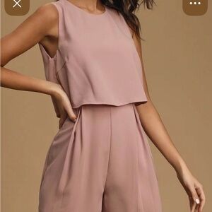 Lulu's Blush Sleeveless Jumpsuit